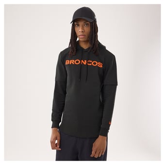 Men's New Era Black Denver Broncos Functional Fandom Twofer Hoodie