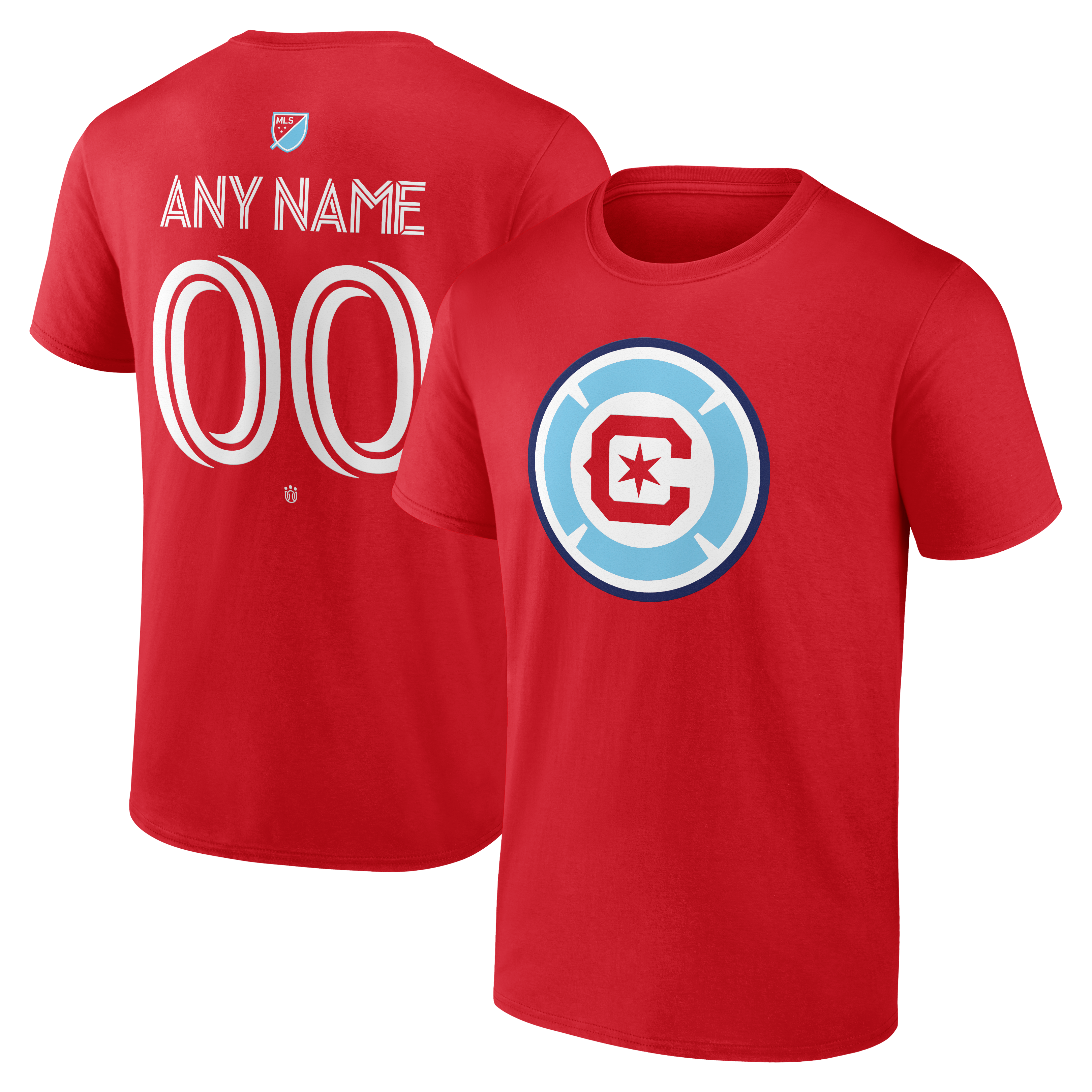 Men's Red Chicago Fire Big & Tall Team Authentic Custom T-Shirt