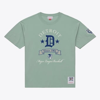 Men's Mitchell & Ness Green Detroit Tigers Yacht Rock T-Shirt