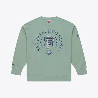 Men's Mitchell & Ness Green San Francisco Giants Yacht Rock Fleece Sweatshirt