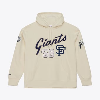 Men's Mitchell & Ness Cream San Francisco Giants Yacht Rock Fleece Hoodie
