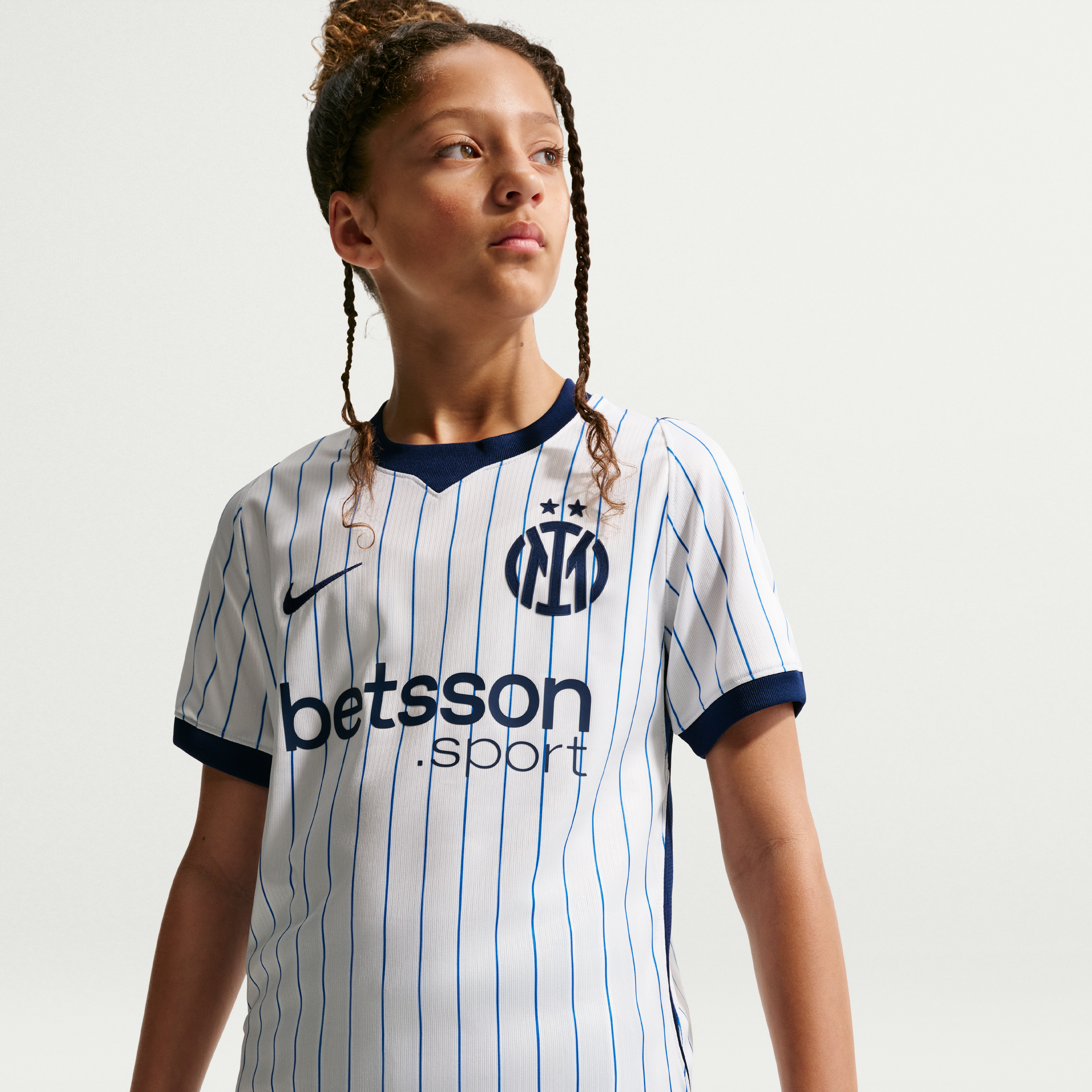 Youth Nike  White Inter Milan 2026/27 Away Stadium Replica Jersey