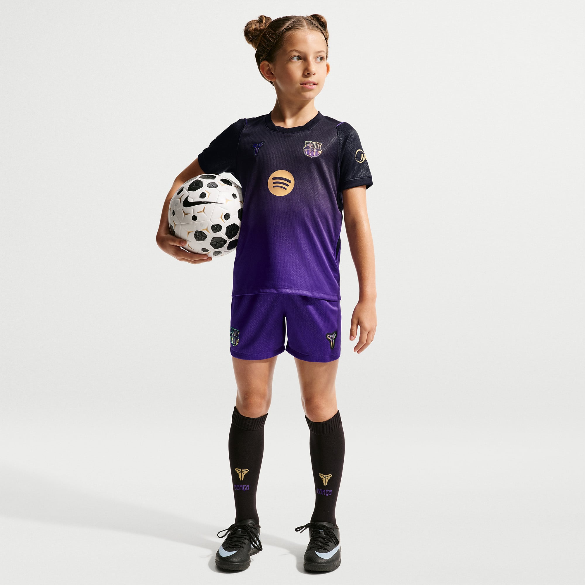 Preschool Nike  Purple Barcelona 2026/27 Away Stadium Replica Kit