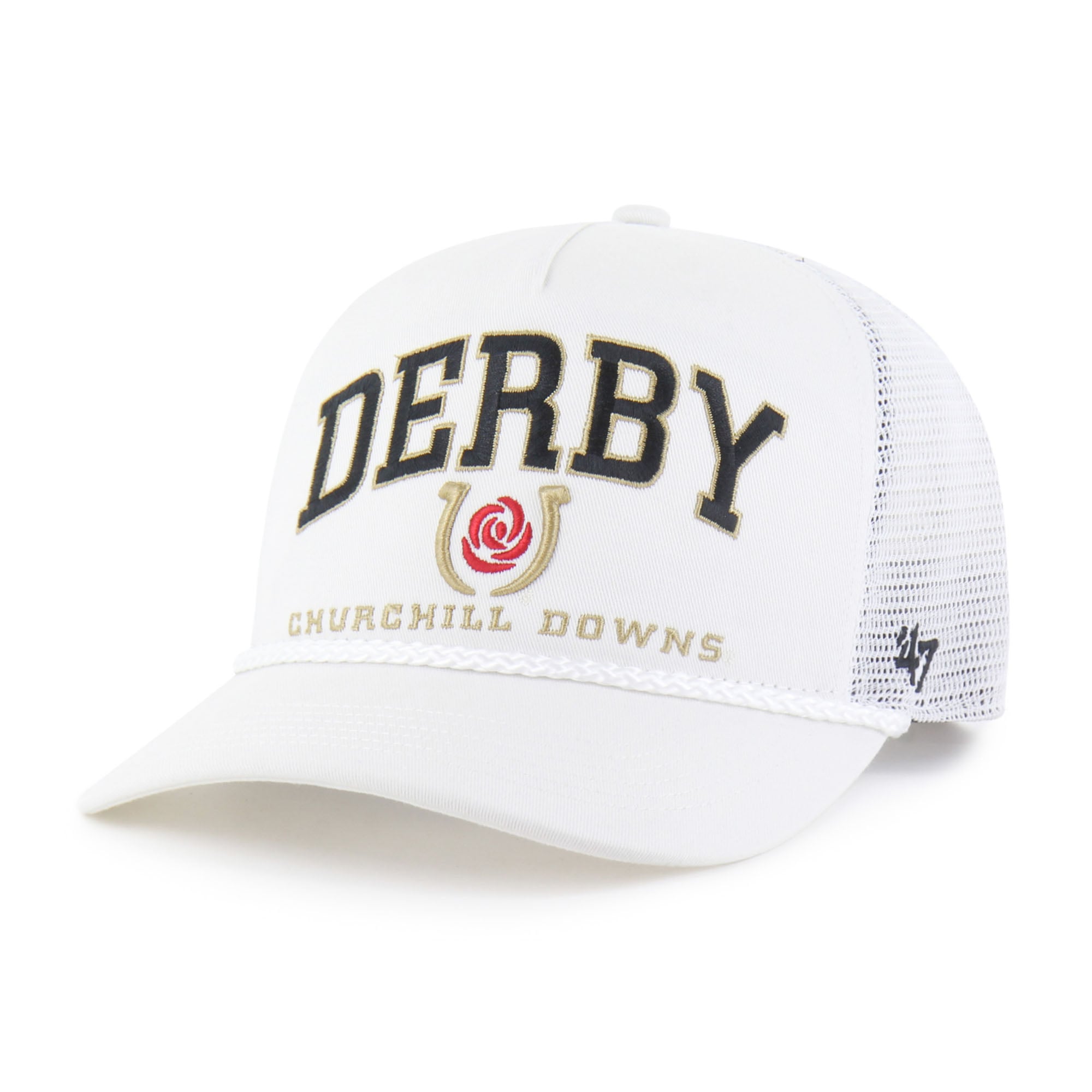 Men's '47  White Kentucky Derby Roscoe Rope Hitch Adjustable Hat