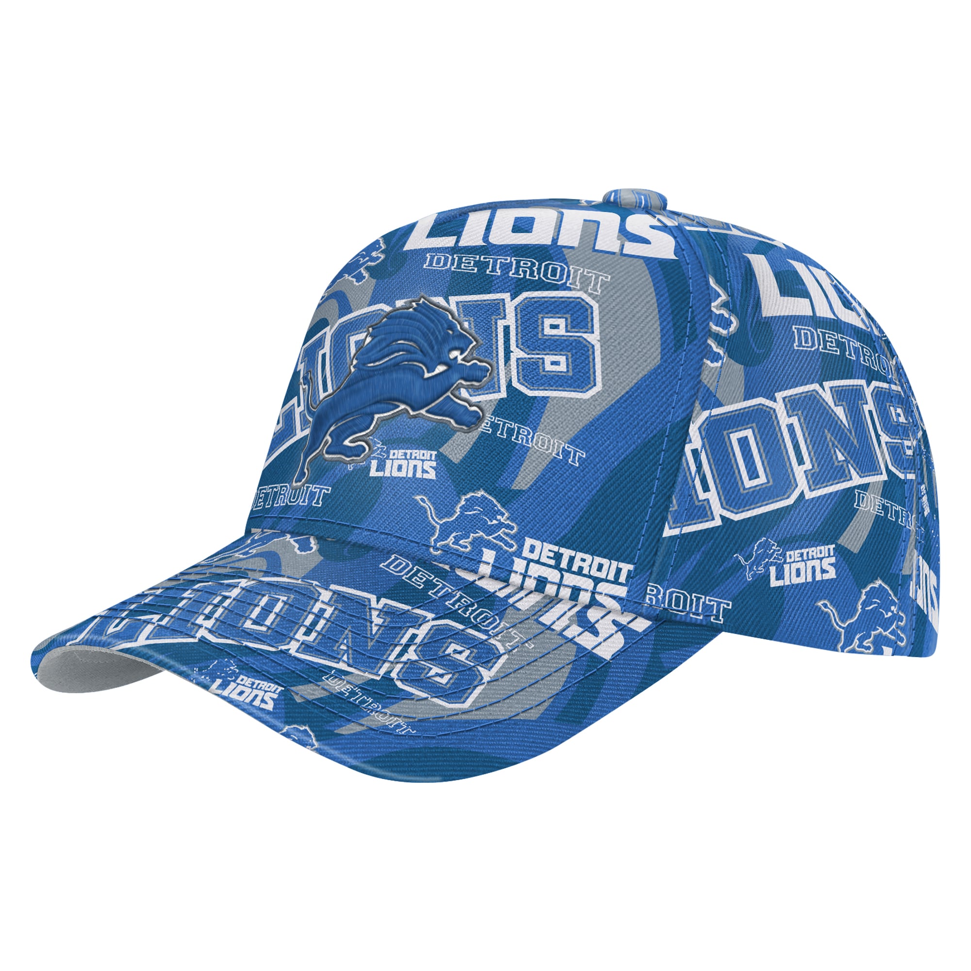 Youth Outerstuff Blue Detroit Lions Shift Adjustable Hat