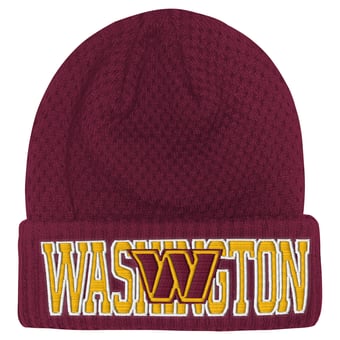 Youth Outerstuff Burgundy Washington Commanders Heat Check Cuffed Knit Hat