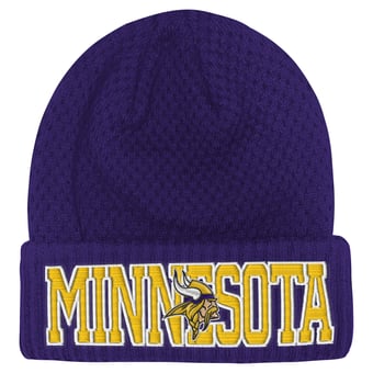 Youth Outerstuff Purple Minnesota Vikings Heat Check Cuffed Knit Hat