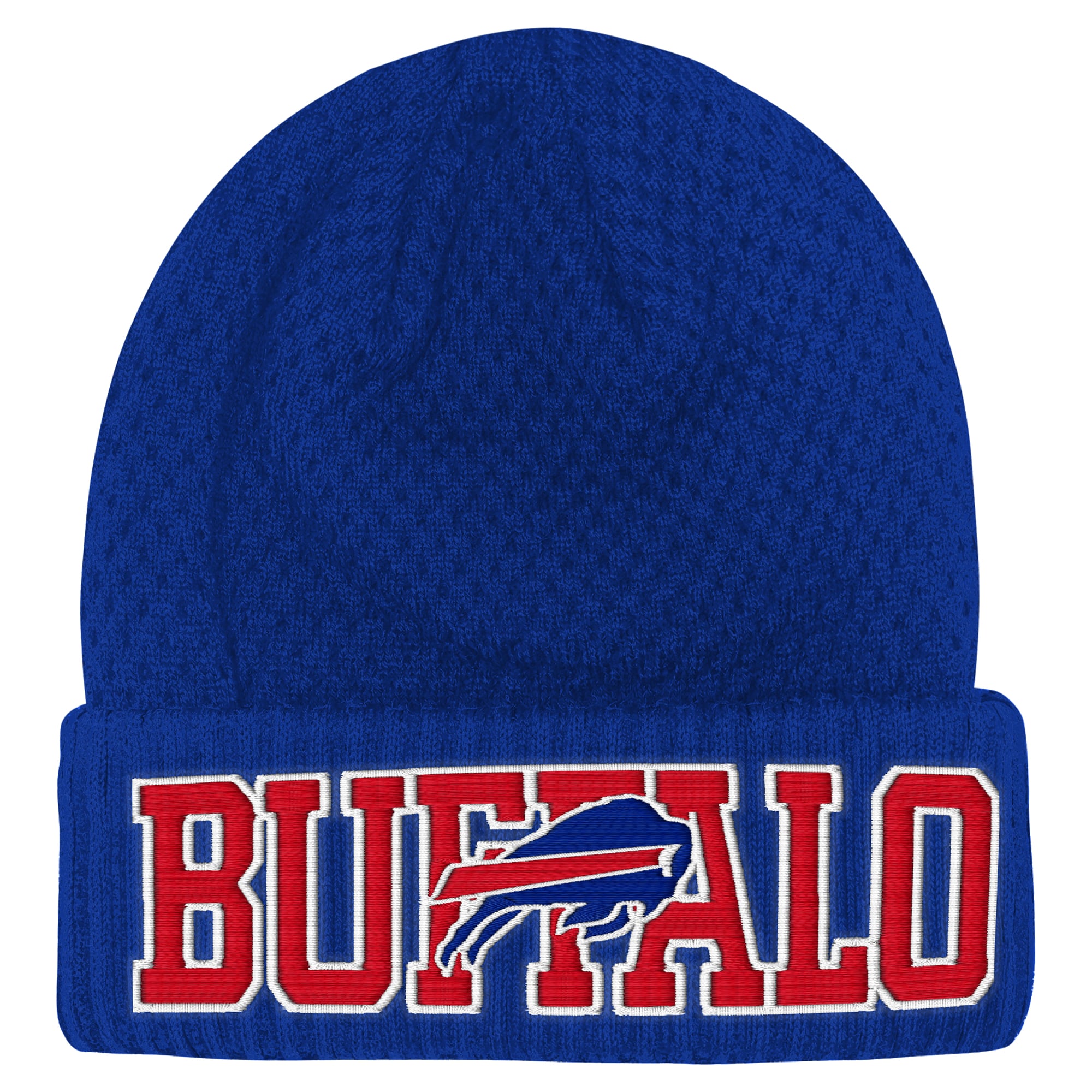 Youth Outerstuff Royal Buffalo Bills Heat Check Cuffed Knit Hat
