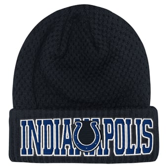 Youth Outerstuff Navy Indianapolis Colts Heat Check Cuffed Knit Hat
