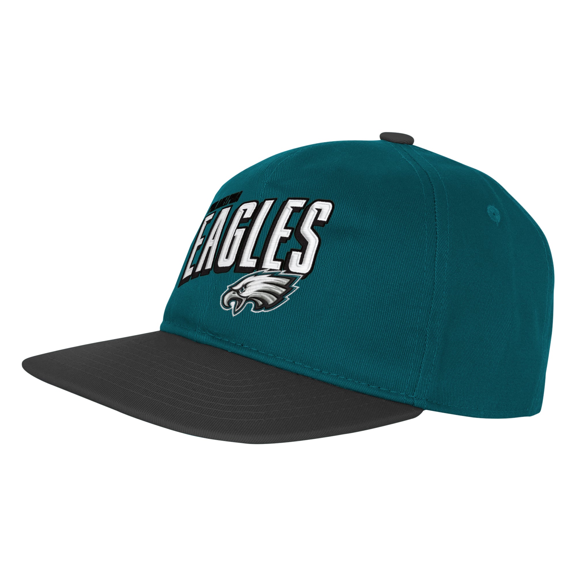Preschool Outerstuff Green/Black Philadelphia Eagles Wordmark Snapback