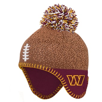 Infant Outerstuff Brown Washington Commanders Football Head Knit Hat