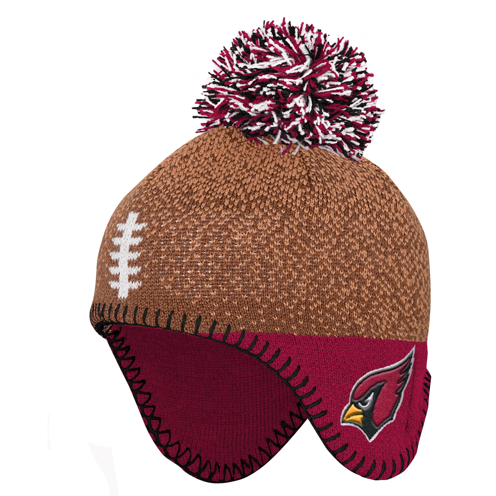 Infant Outerstuff Brown Arizona Cardinals Football Head Knit Hat