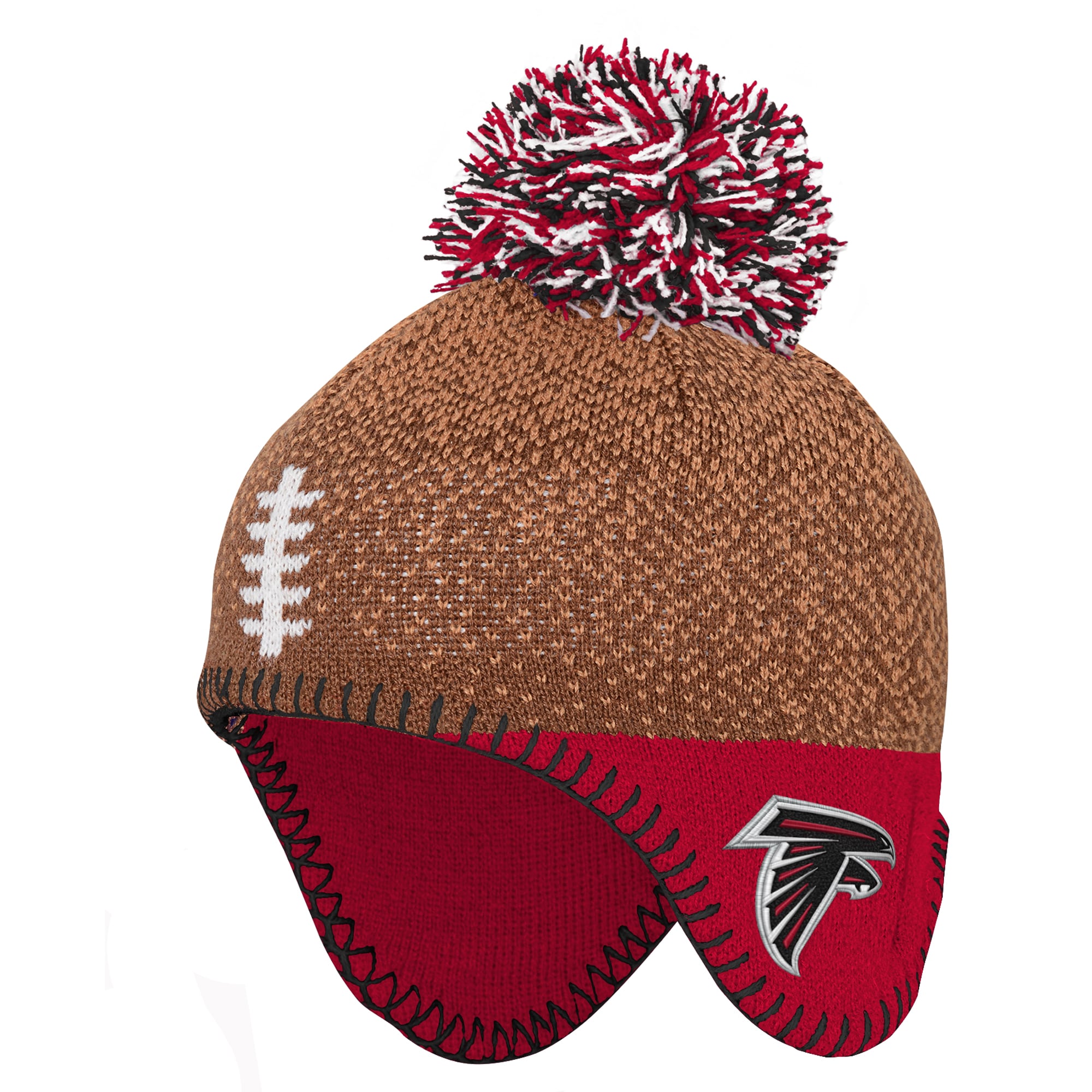 Infant Outerstuff Brown Atlanta Falcons Football Head Knit Hat