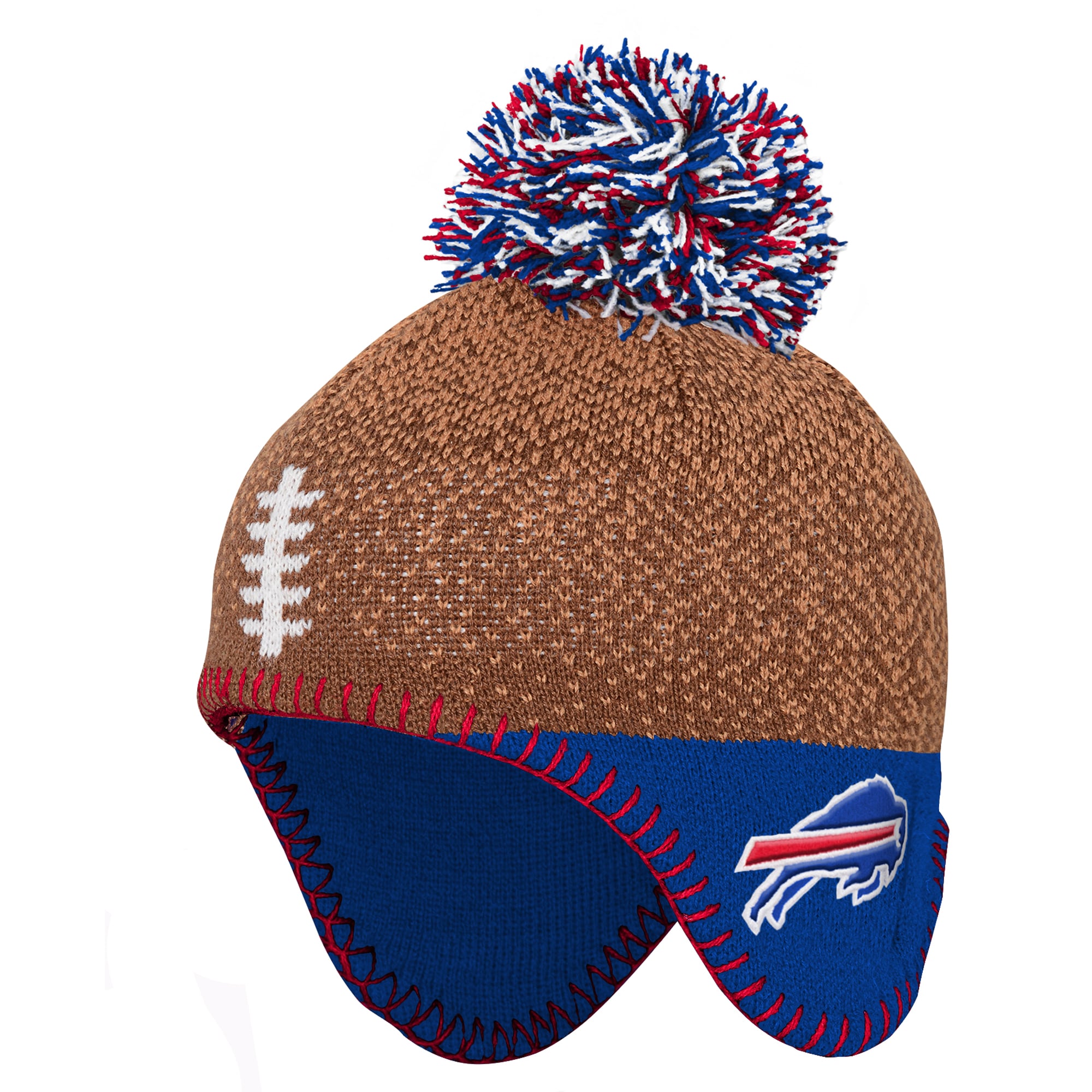 Preschool Outerstuff Brown Buffalo Bills Football Head Knit Hat