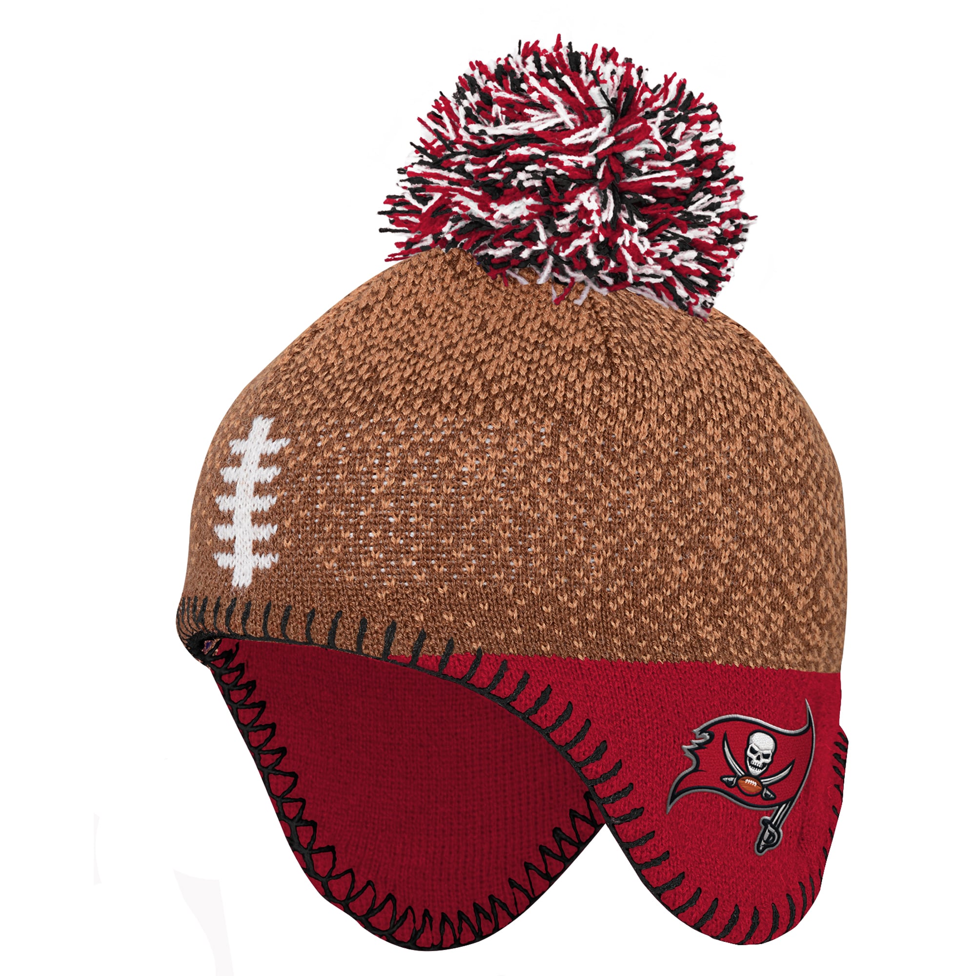 Preschool Outerstuff Brown Tampa Bay Buccaneers Football Head Knit Hat