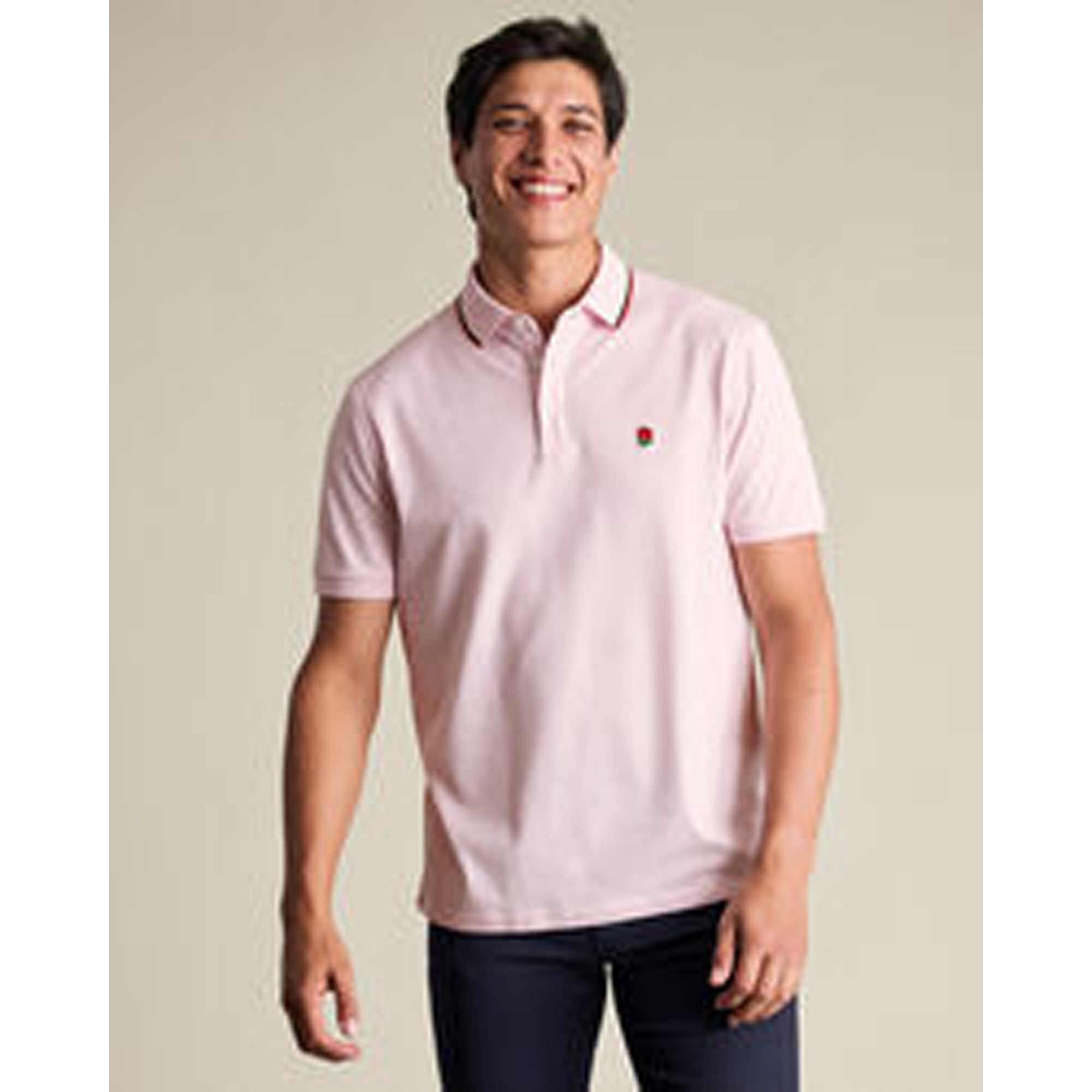 Polo a maniche corte in piquet Charles Tyrwhitt England Rugby