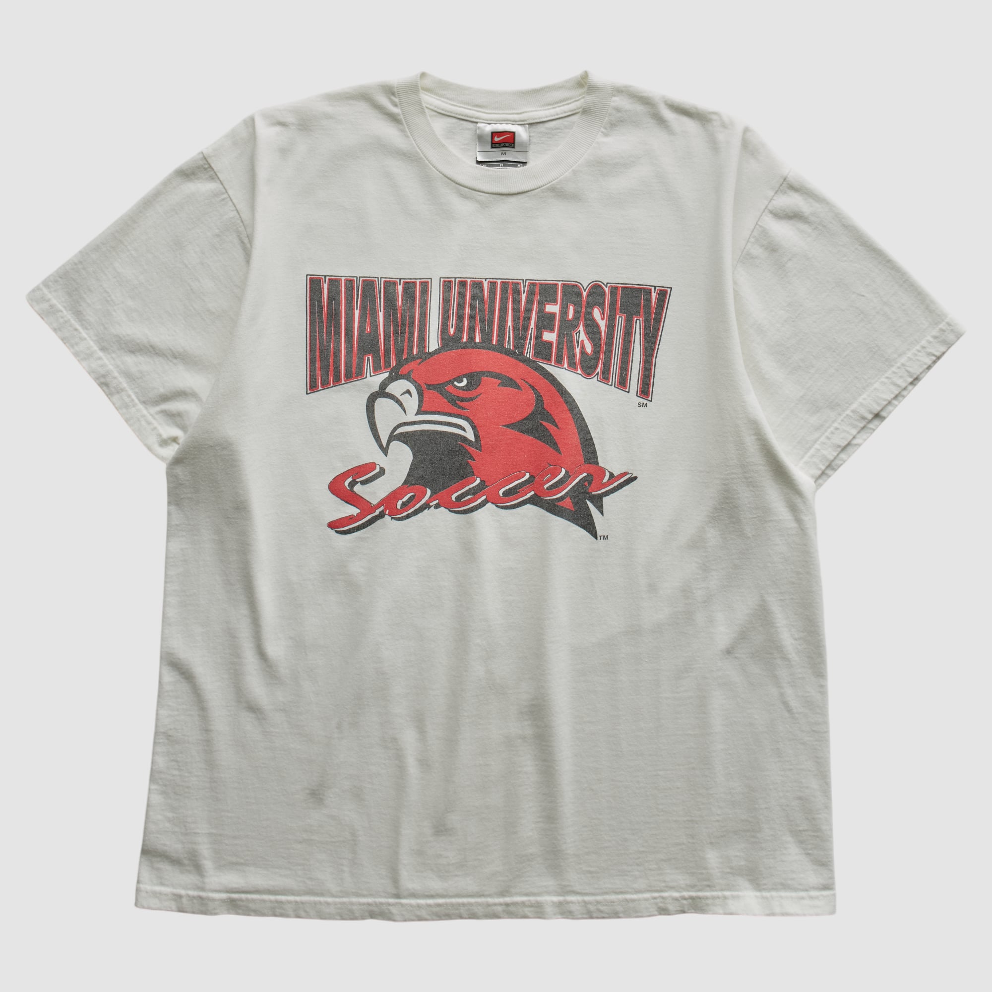 Miami University RedHawks Nike 2000s T-shirt - White - S by Fanatics Real Vintage