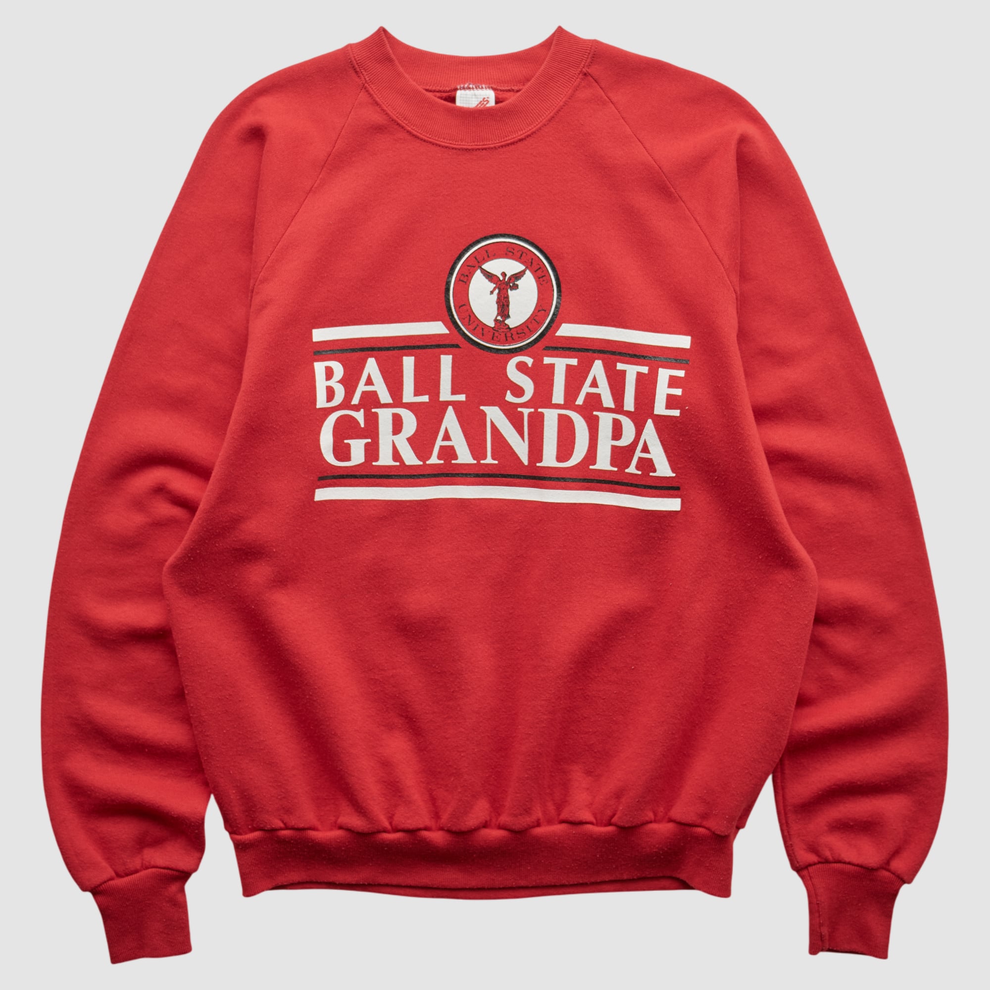 Ball State Cardinals Jerzees 90s Pullover Sweatshirt - Red - S by Fanatics Real Vintage