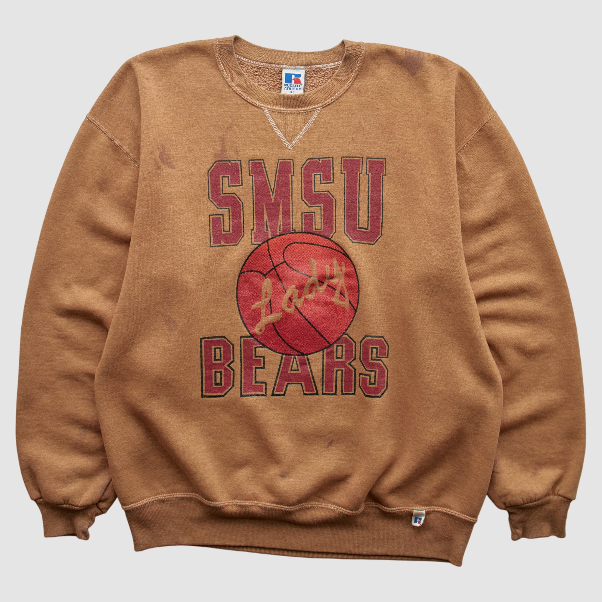 Missouri State University Bears Russell 90s Pullover Sweatshirt - Tan - S by Fanatics Real Vintage