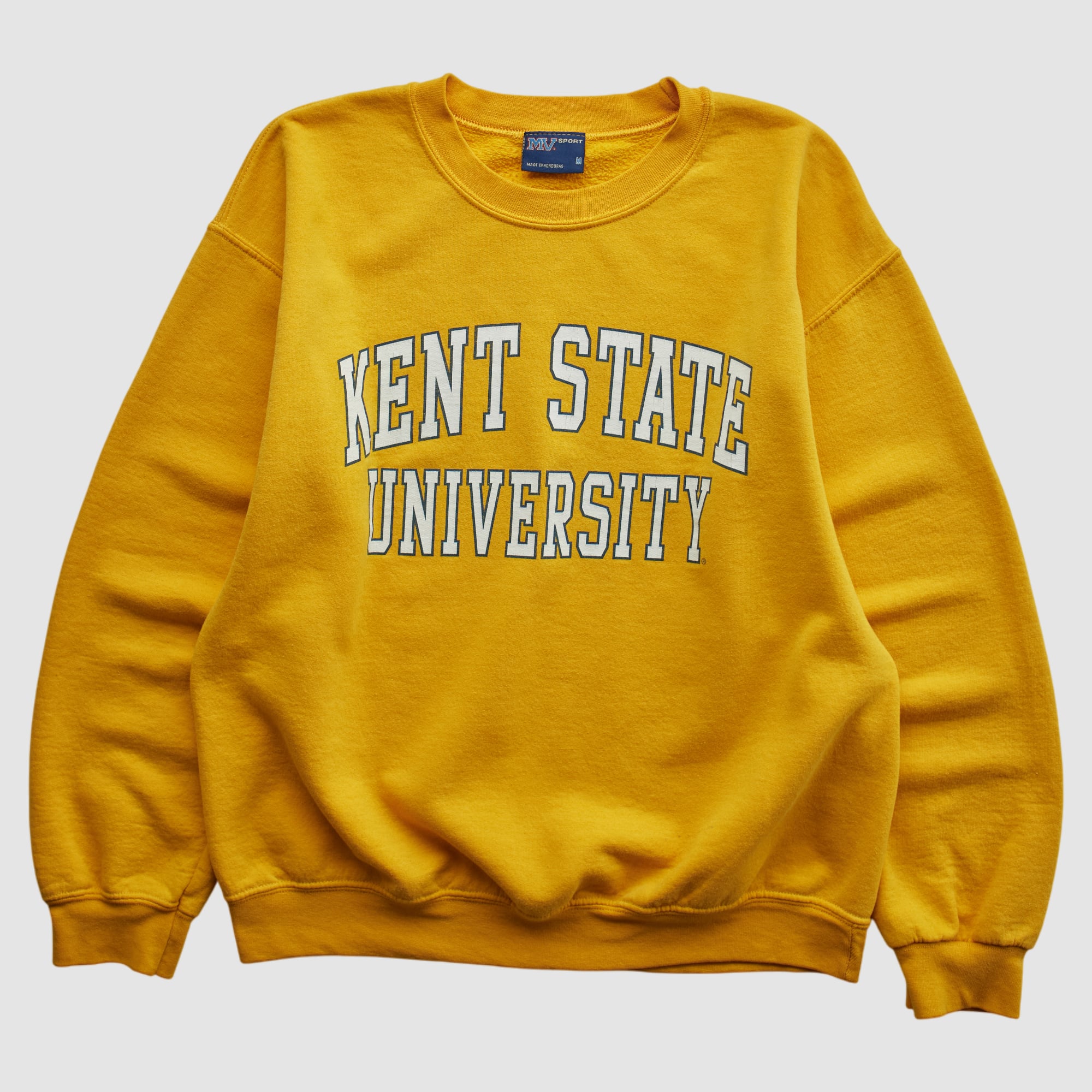 Kent State Golden Flashes MV Sport 2000s Pullover Sweatshirt - Yellow - XS by Fanatics Real Vintage