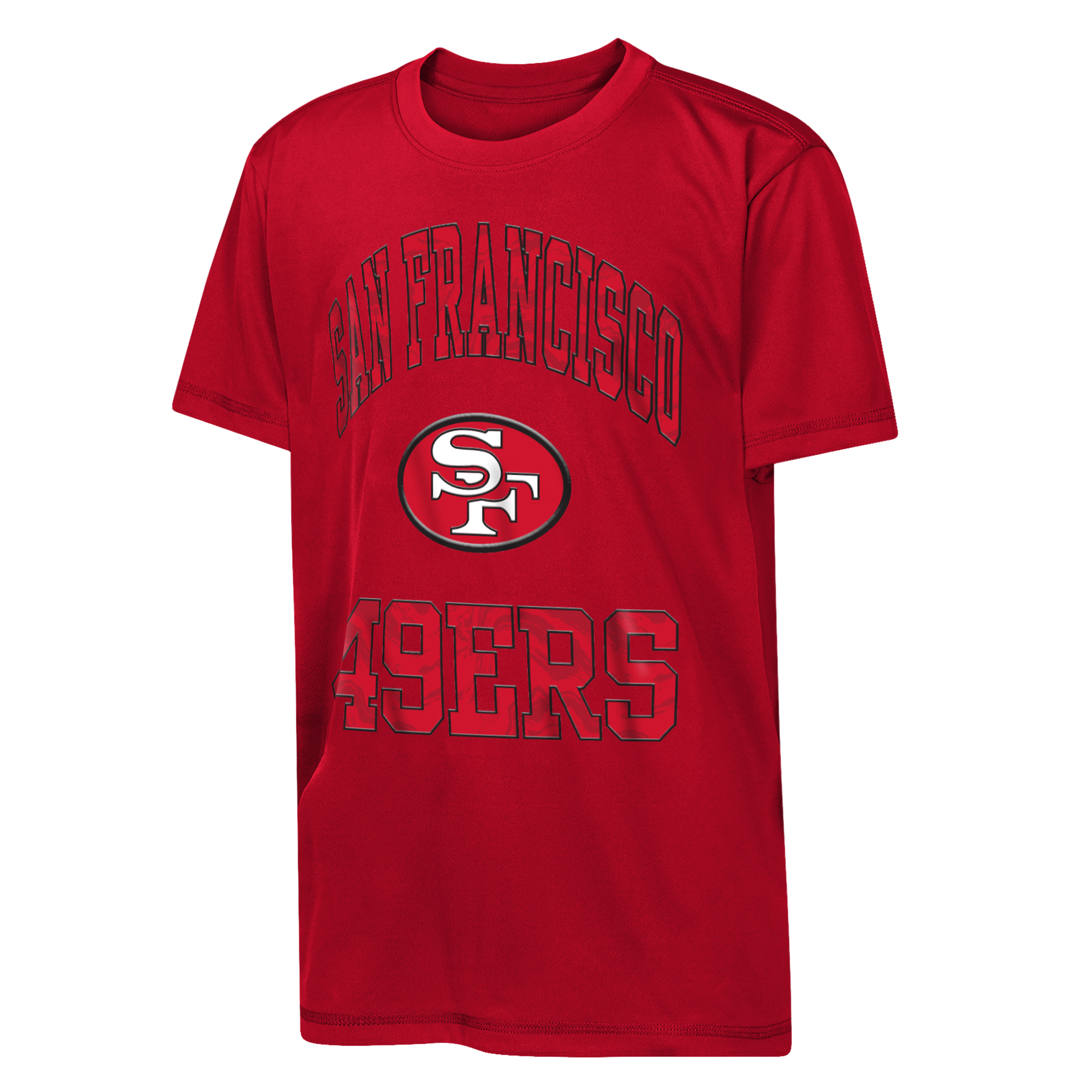 Outerstuff Big Boys' and Girls' Scarlet San Francisco 49ers Retro Collection Swat T-Shirt - Scarlet