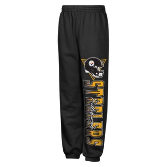 Youth Outerstuff  Black Pittsburgh Steelers Run & Gun Sweatpants