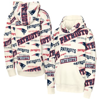 Youth Outerstuff Cream New England Patriots Shake & Bake Hoodie