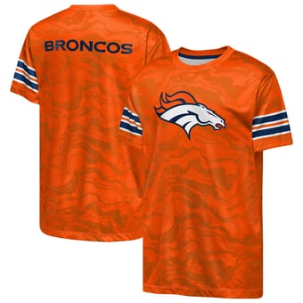 Youth Outerstuff  Orange Denver Broncos Slant Route Performance T-Shirt