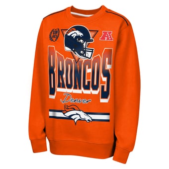 Youth Outerstuff  Orange Denver Broncos Run & Gun Fleece Sweatshirt