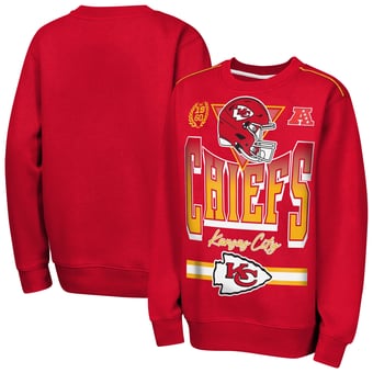 Youth Outerstuff  Red Kansas City Chiefs Run & Gun Fleece Sweatshirt
