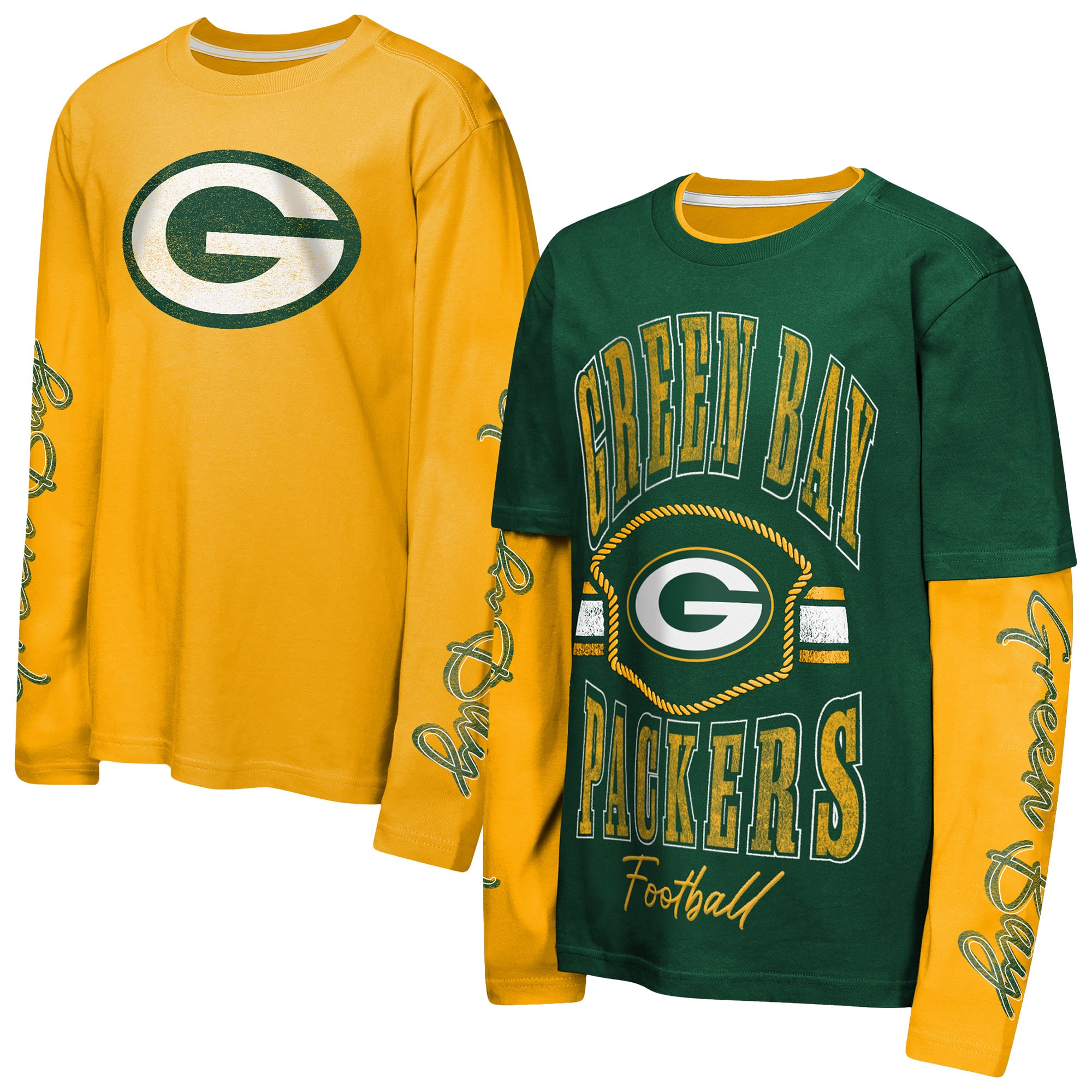 Youth Outerstuff Green Green Bay Packers Motion Combo Set