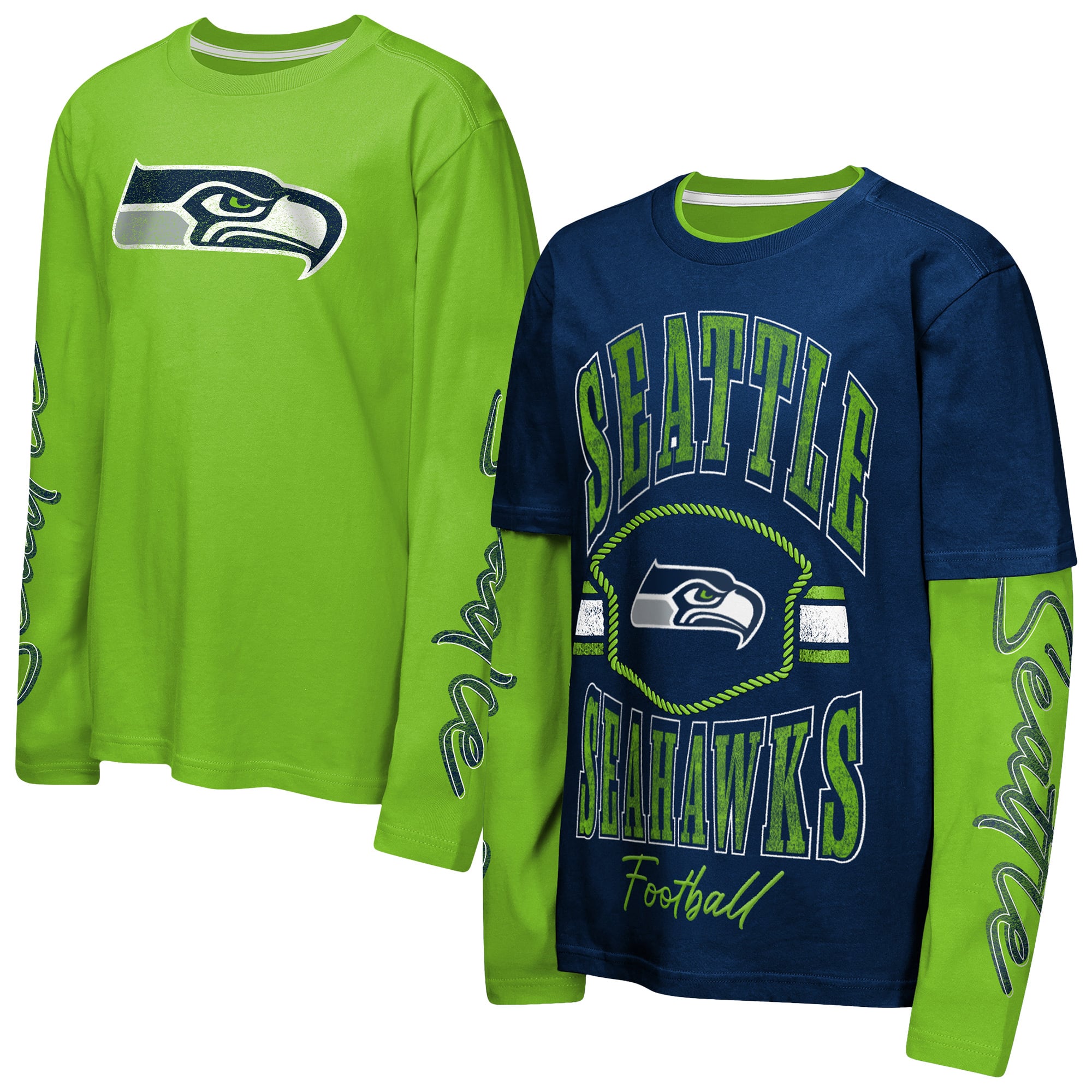 Youth Outerstuff College Navy Seattle Seahawks Motion Combo Set