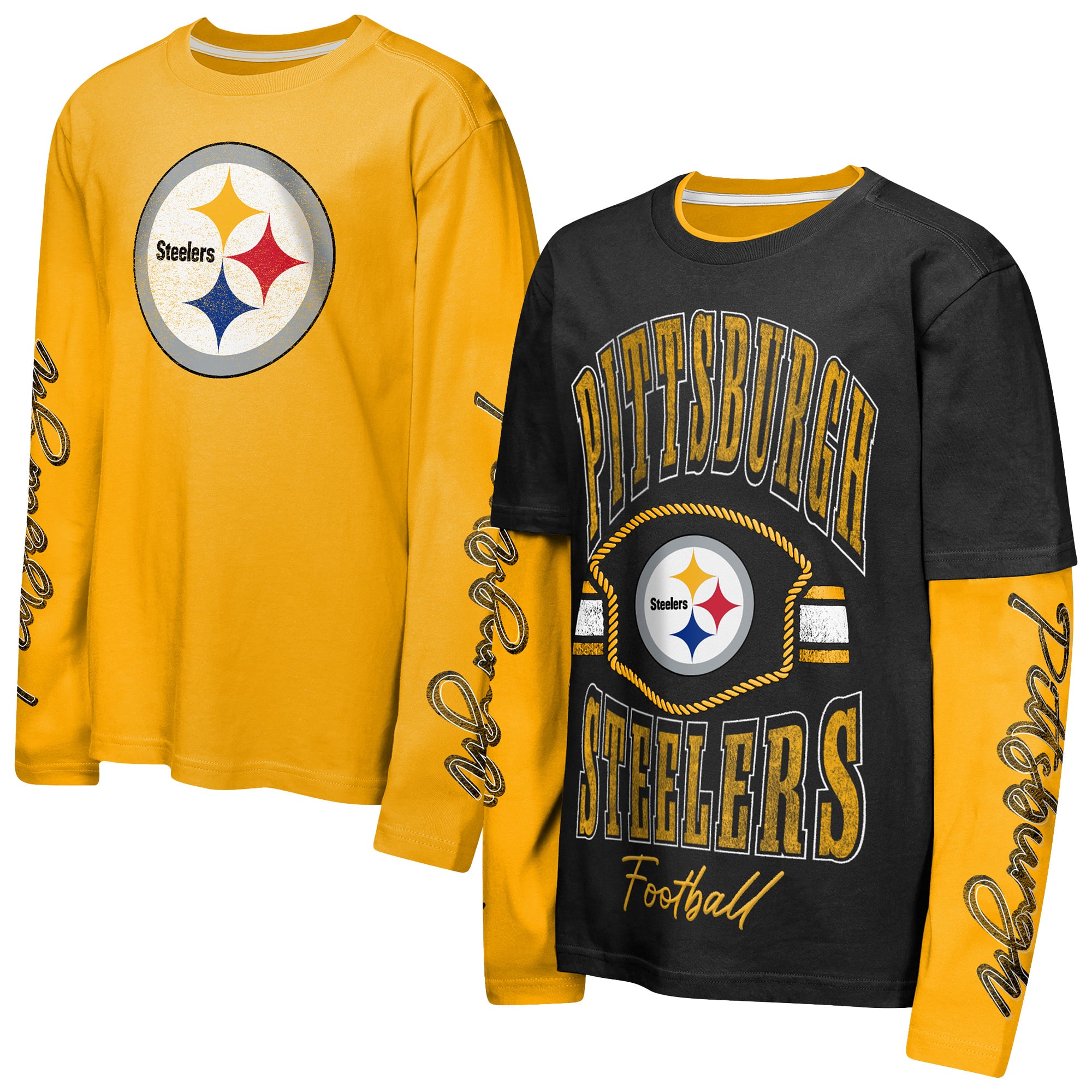 Youth Outerstuff Black Pittsburgh Steelers Motion Combo Set
