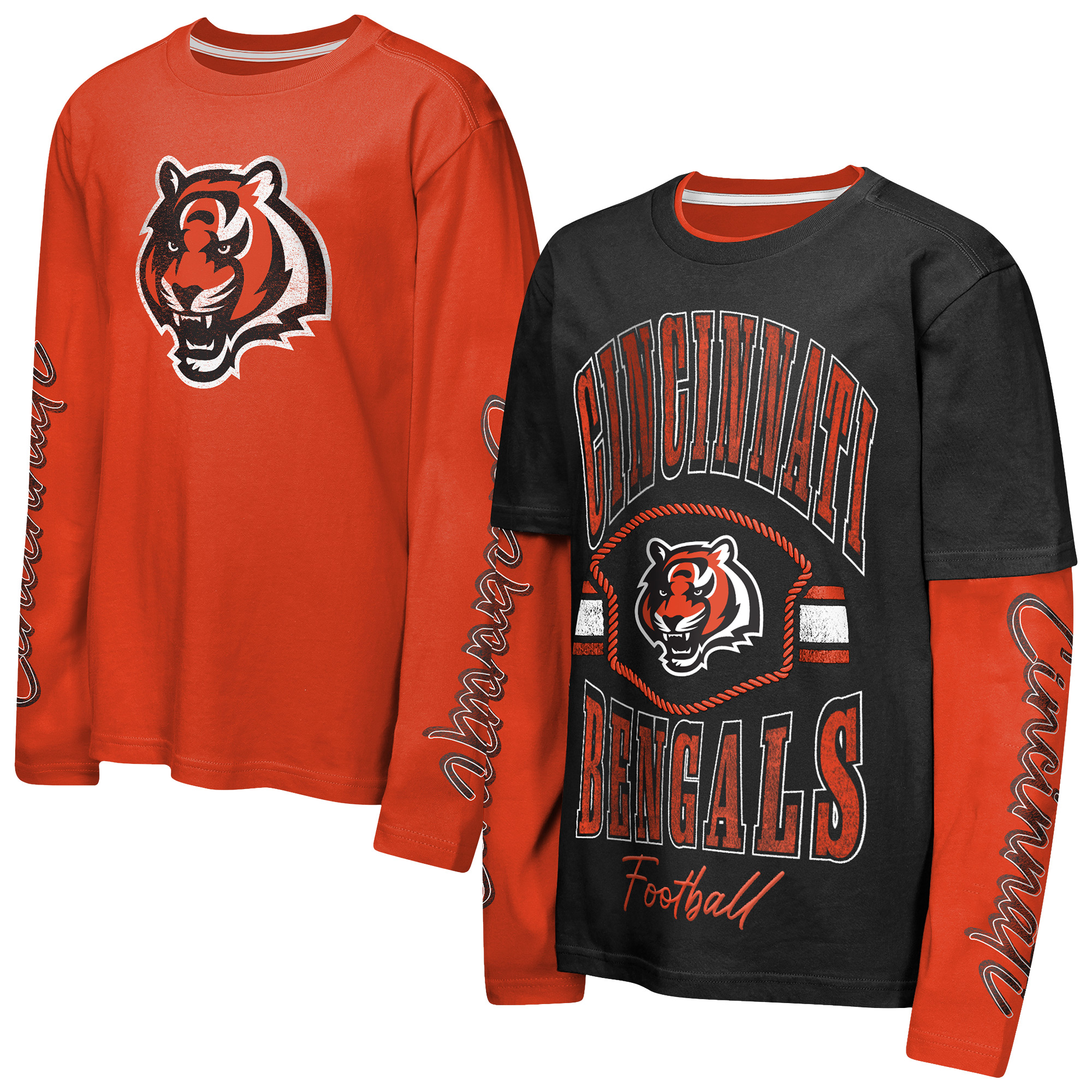Outerstuff Boys' Cincinnati Bengals Motion 3-in-1 Combo Graphic T-shirt