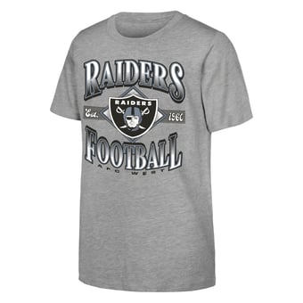 Youth Outerstuff  Heather Gray Las Vegas Raiders NFL Of Days Past T-Shirt