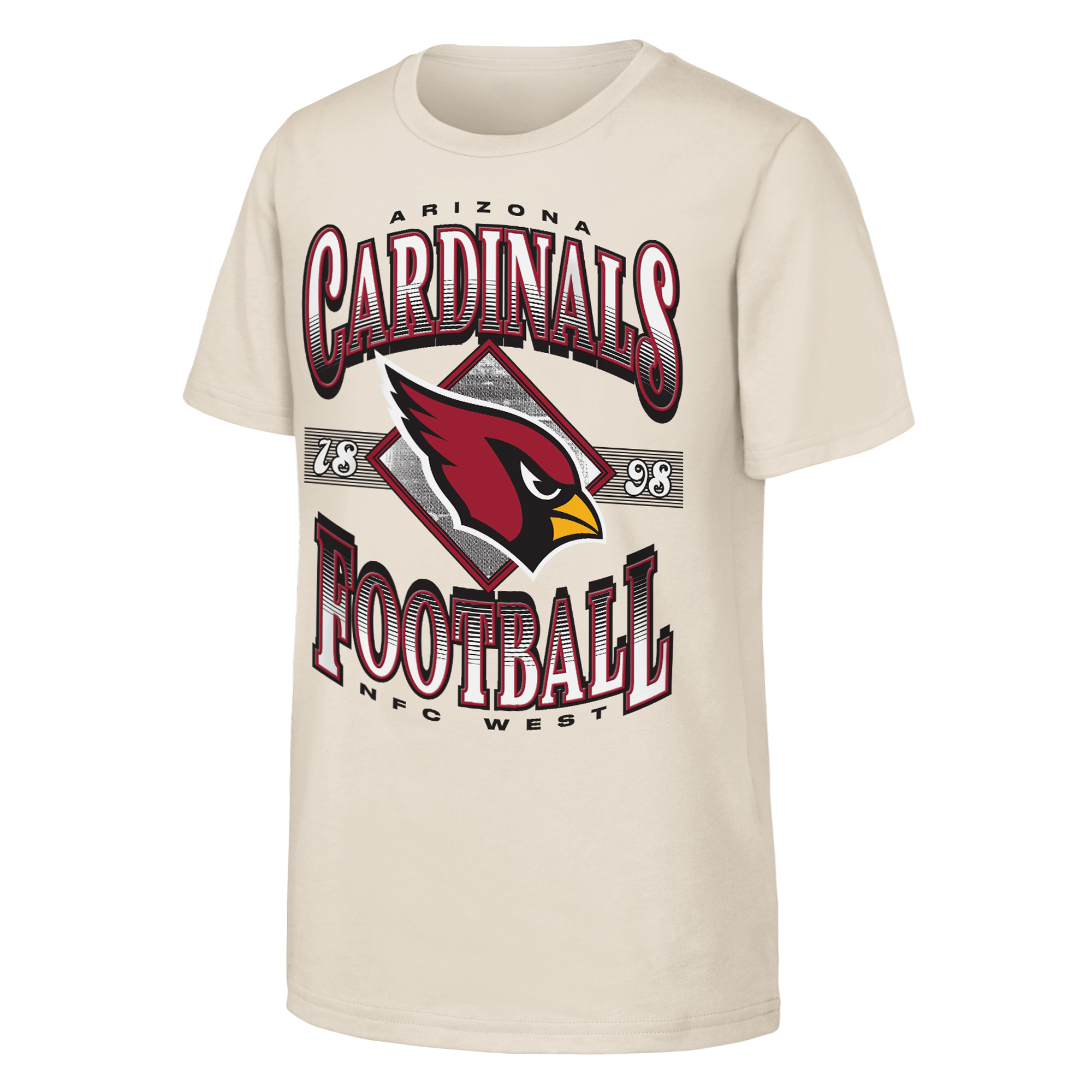 Youth Outerstuff Natural Arizona Cardinals NFL Of Days Past T-Shirt Youth Outerstuff Natural Arizona Cardinals NFL Of Days Past T-Shirt