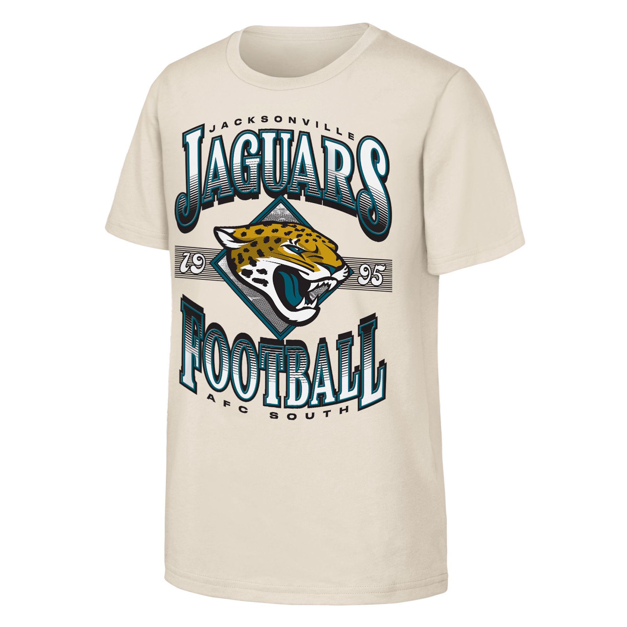 Youth Outerstuff  Natural Jacksonville Jaguars NFL Of Days Past T-Shirt