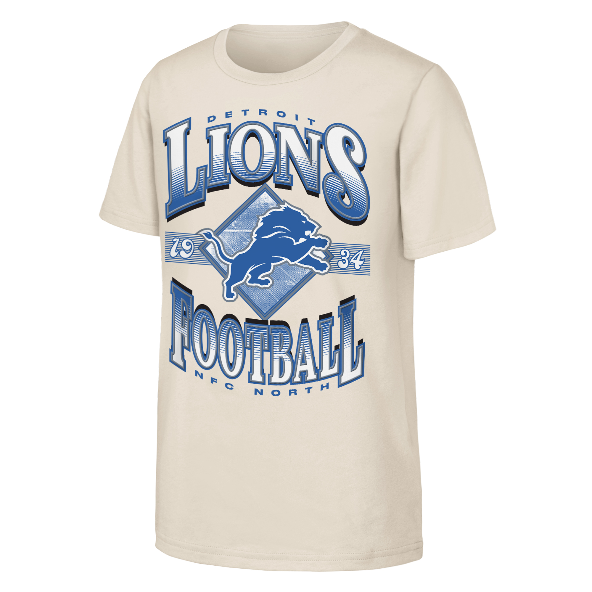 Youth Outerstuff  Natural Detroit Lions NFL Of Days Past T-Shirt