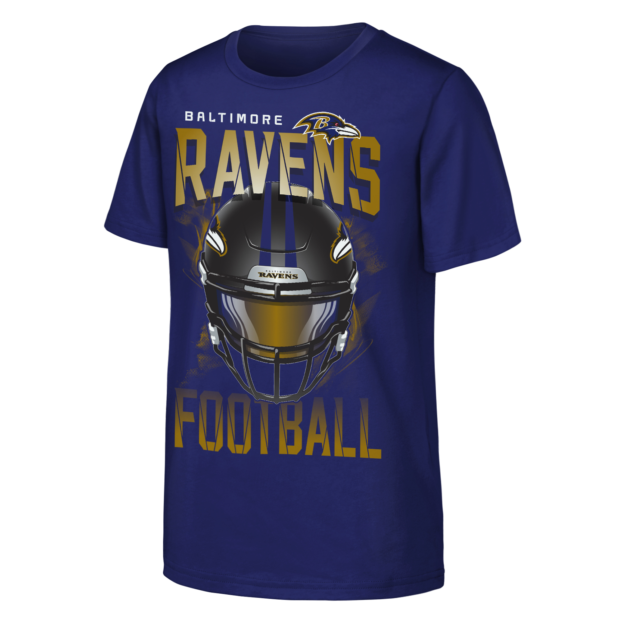 Youth Outerstuff  Purple Baltimore Ravens Full Gear T-Shirt