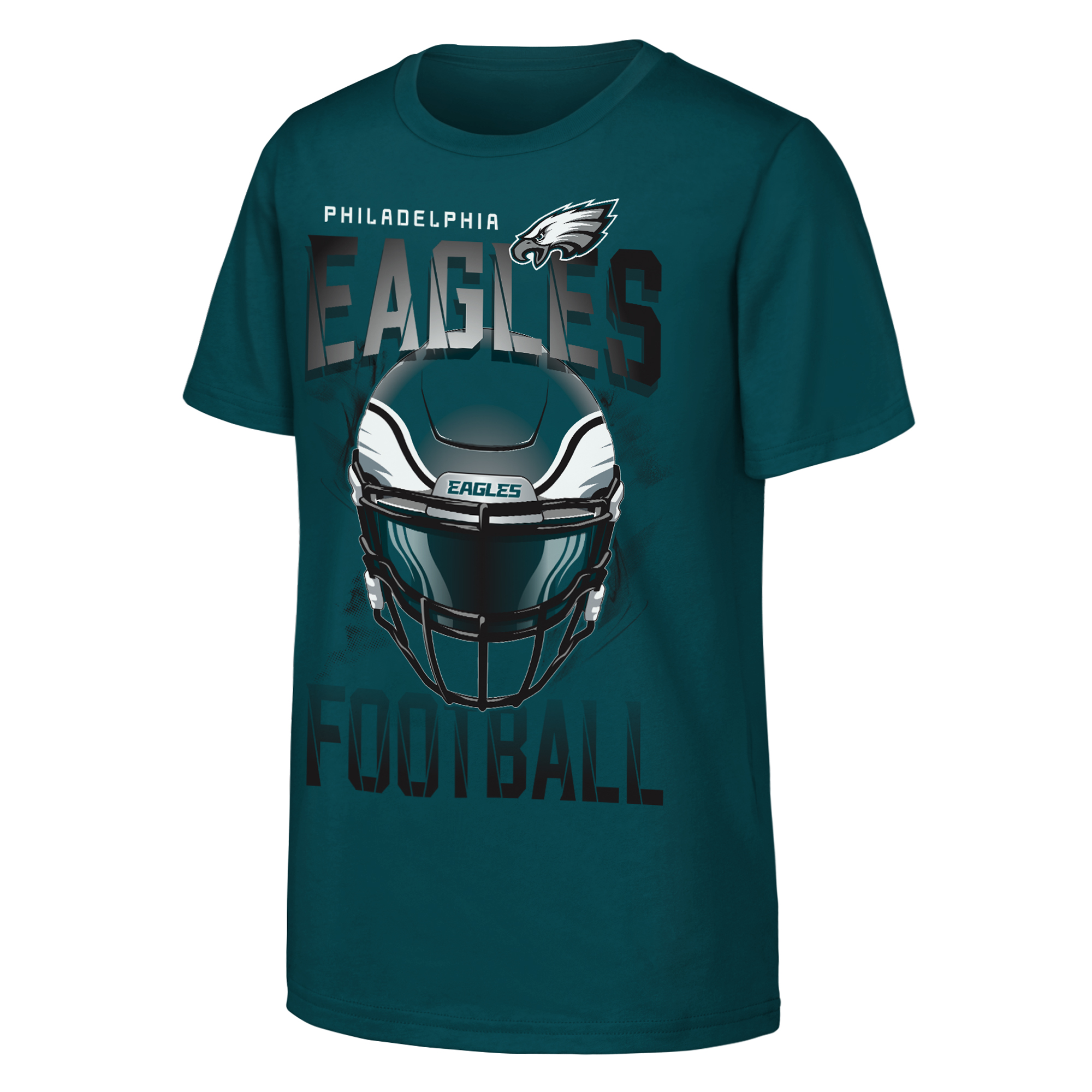Youth Outerstuff  Midnight Green Philadelphia Eagles Full Gear T-Shirt