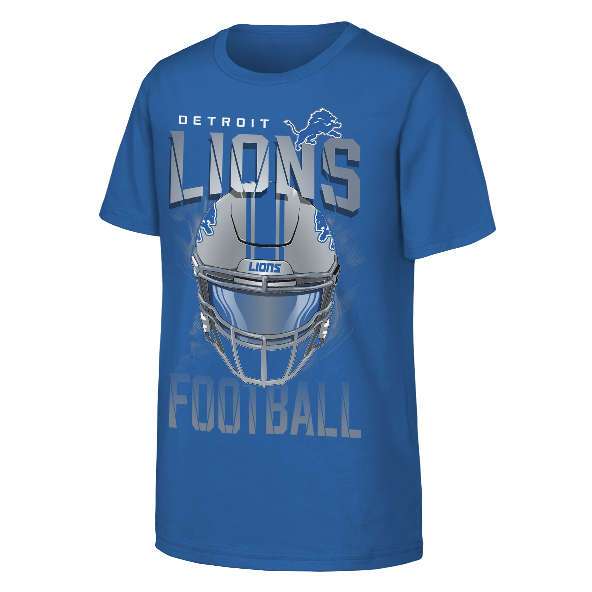 Youth Outerstuff  Blue Detroit Lions Full Gear T-Shirt
