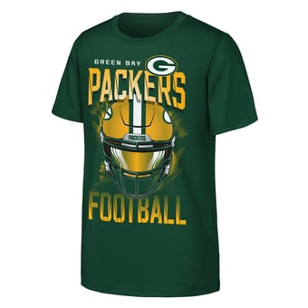 Youth Outerstuff  Green Green Bay Packers Full Gear T-Shirt