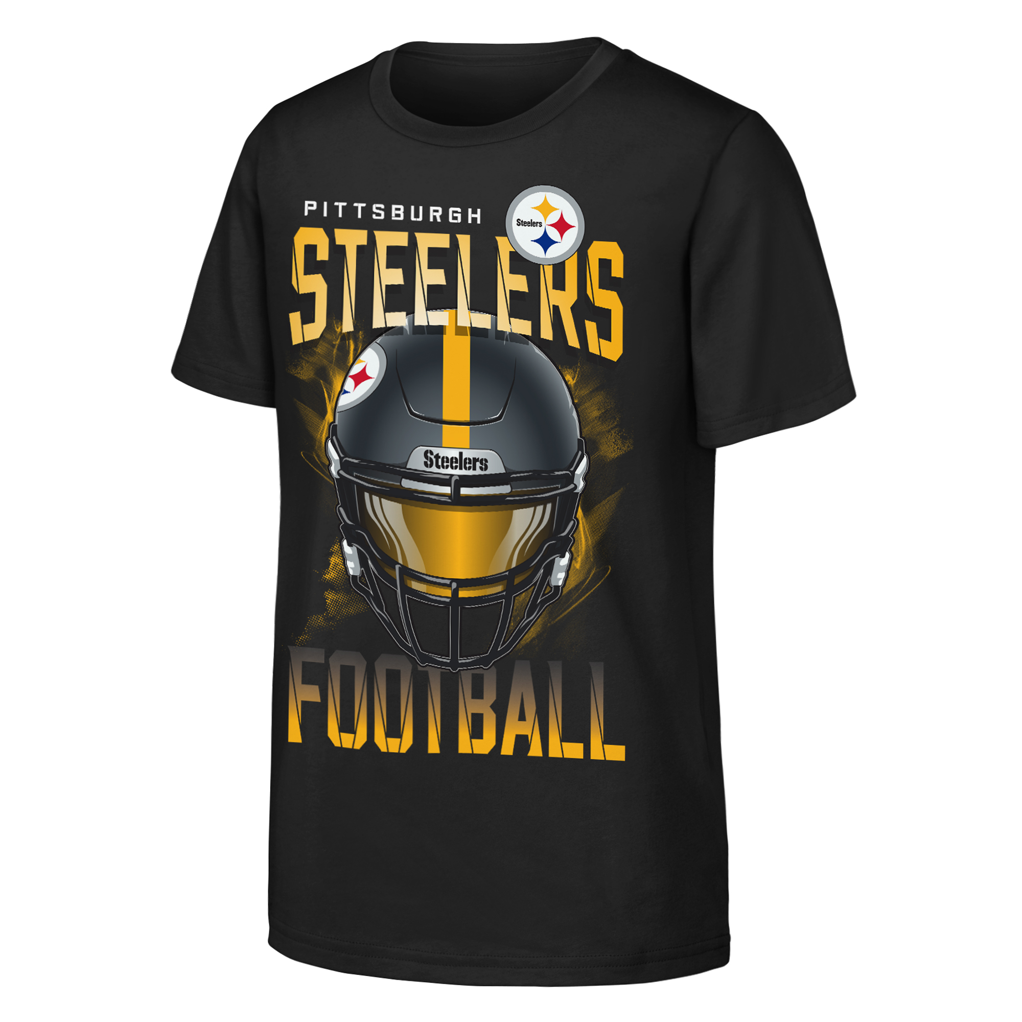 Youth Outerstuff  Black Pittsburgh Steelers Full Gear T-Shirt