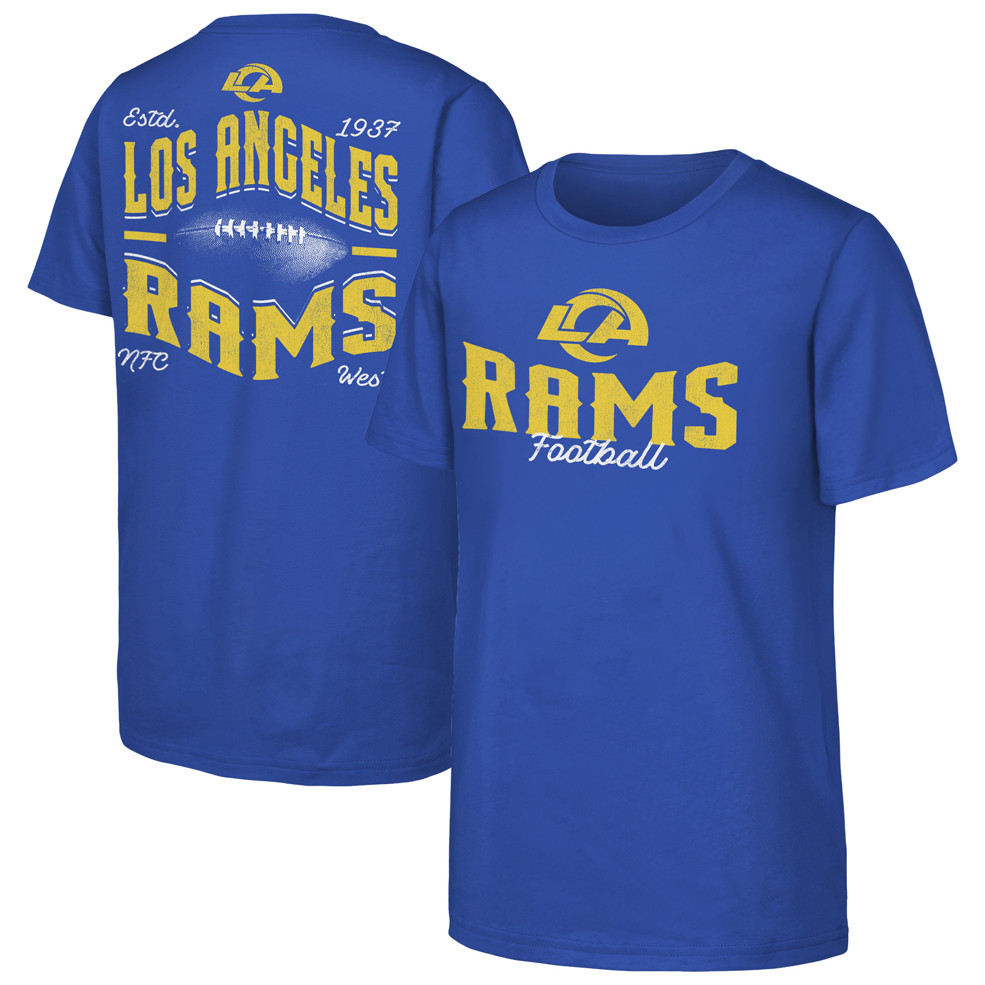 Outerstuff Big Boys' and Girls' Royal Los Angeles Rams Top Pick T-Shirt - Royal