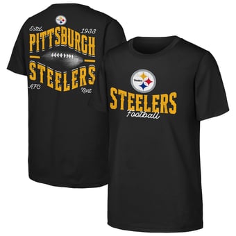 Youth Outerstuff  Black Pittsburgh Steelers Top Pick T-Shirt