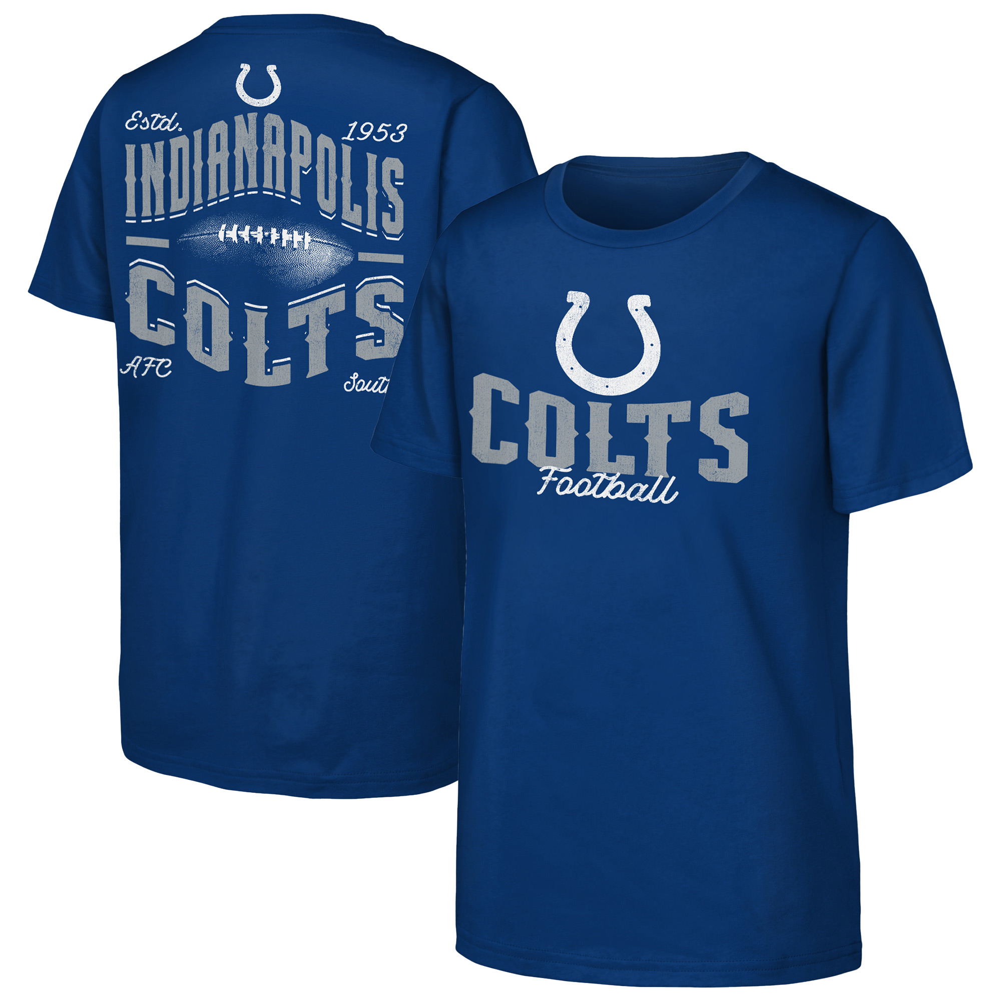 Outerstuff Big Boys' and Girls' Royal Indianapolis Colts Top Pick T-Shirt - Royal