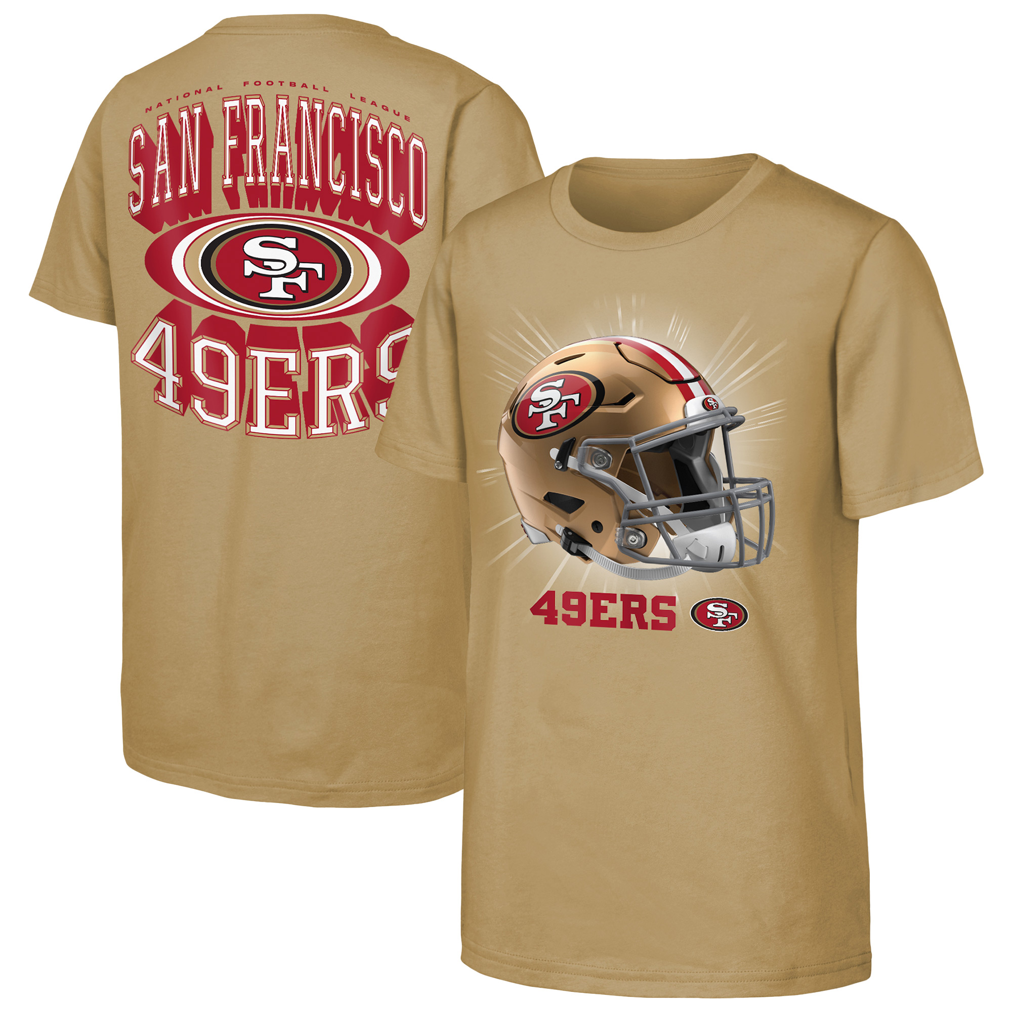 Outerstuff Big Boys' and Girls' Gold San Francisco 49ers Winning Mentality T-Shirt - Gold