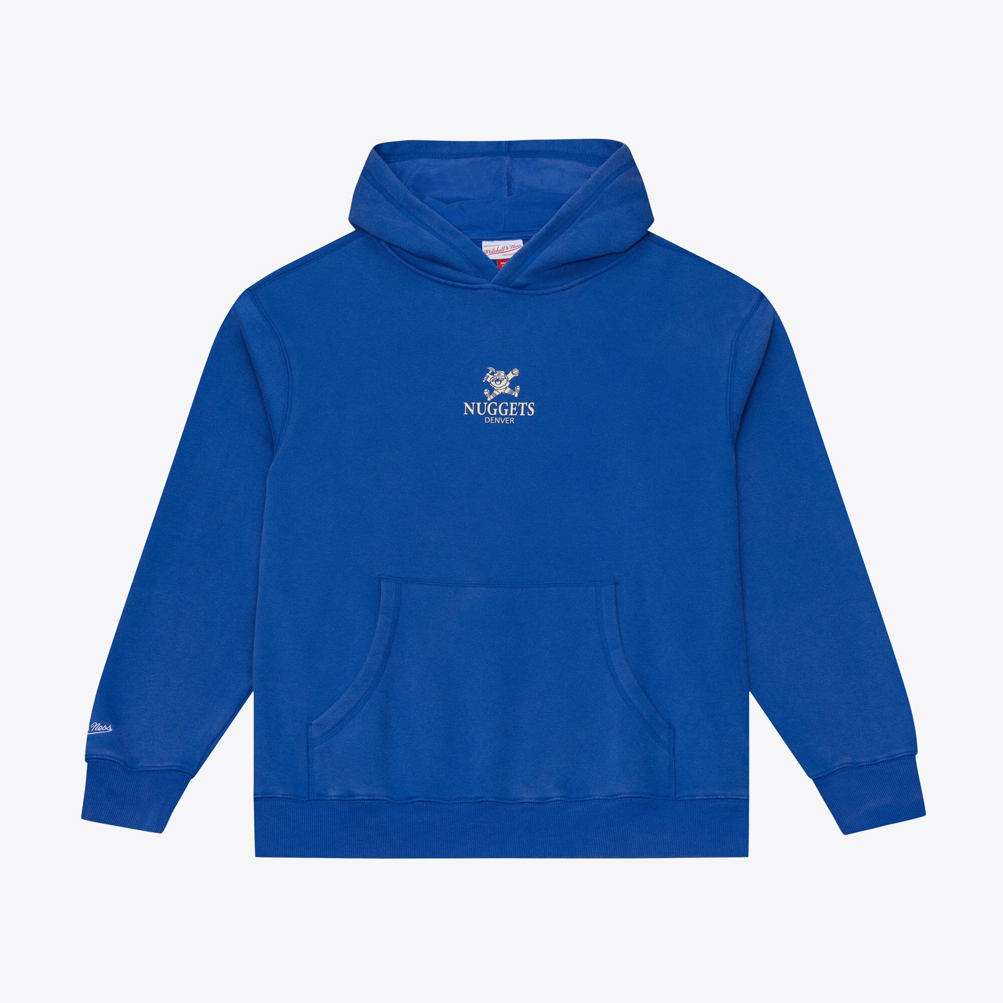 Men's Mitchell & Ness Royal Denver Nuggets Core Fleece Hoodie