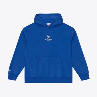 Men's Mitchell & Ness Royal Denver Nuggets Core Fleece Hoodie