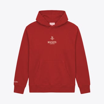 Men's Mitchell & Ness Red Houston Rockets Core Fleece Hoodie